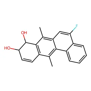 5-Fluoro-7,12-dimethyl-8,9-dihydrotetraphene-8,9-diol structure