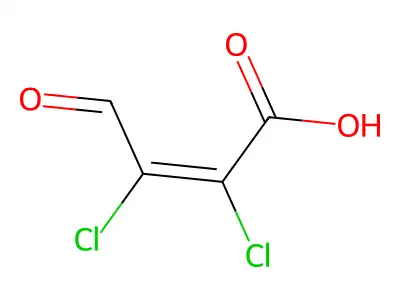 2,3-二氯-4-氧代-2-丁烯酸 structure