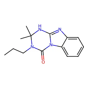 1,3,5-Triazino(1,2-a)benzimidazol-4(1H)-one, 2,3-dihydro-2,2-dimethyl-3-propyl- structure