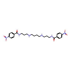 N(1),N(14)-bis(4-nitrobenzoyl)spermine structure