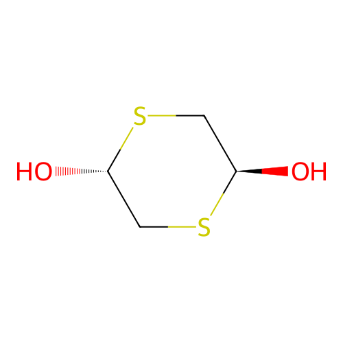 Rel-(2S,5R)-1,4-dithiane-2,5-diol structure