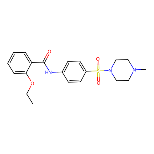 2-ethoxy-N-[4-(4-methylpiperazin-1-yl)sulfonylphenyl]benzamide structure