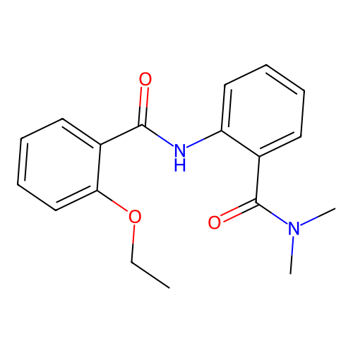 2-[(2-ethoxybenzoyl)amino]-N,N-dimethylbenzamide structure