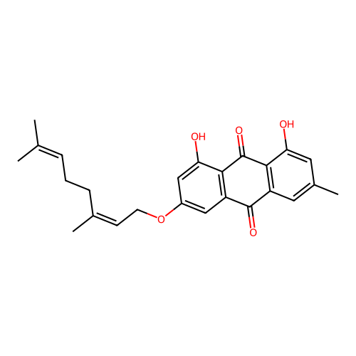 3-Geranyloxyemodin structure