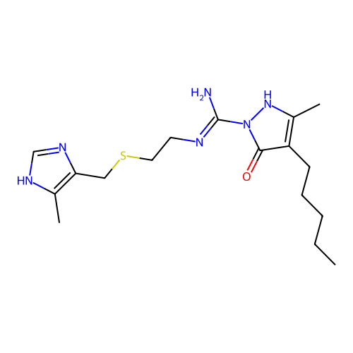 5-methyl-N'-[2-[(5-methyl-1H-imidazol-4-yl)methylsulfanyl]et structure