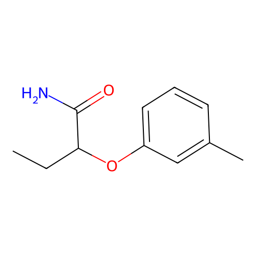 2-(3-Methylphenoxy)butanamide structure