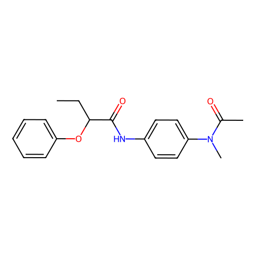 N-{4-[acetyl(methyl)amino]phenyl}-2-phenoxybutanamide structure