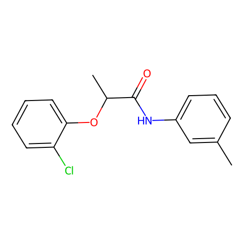 2-(2-chlorophenoxy)-N-(3-methylphenyl)propanamide structure