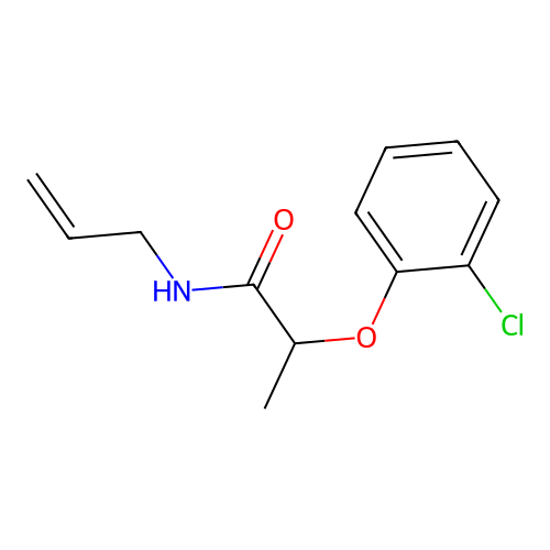 N-allyl-2-(2-chlorophenoxy)propanamide structure