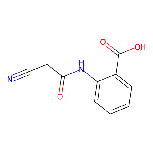 2-(2-Cyanoacetamido)benzoic acid structure