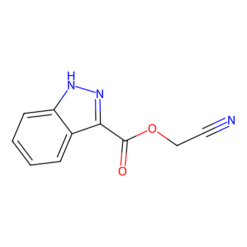 cyanomethyl 1H-indazole-3-carboxylate structure