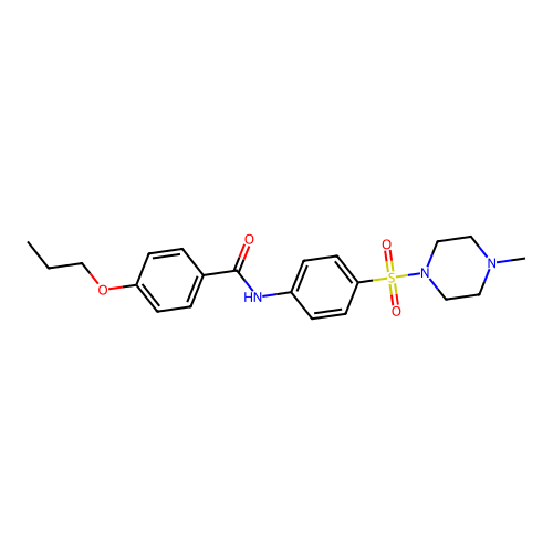 N-[4-(4-methylpiperazin-1-yl)sulfonylphenyl]-4-propoxybenzamide structure