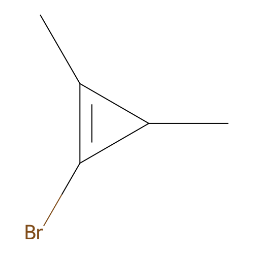 Cyclopropene, 1-bromo-2,3-dimethyl- structure