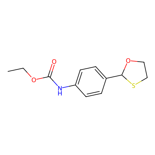 N-[4-(1,3-噁硫杂环戊烷-2-基)苯基]氨基甲酸乙酯 structure