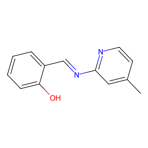 Alpha-(4-methyl-2-pyridylimino)-O-cresol structure