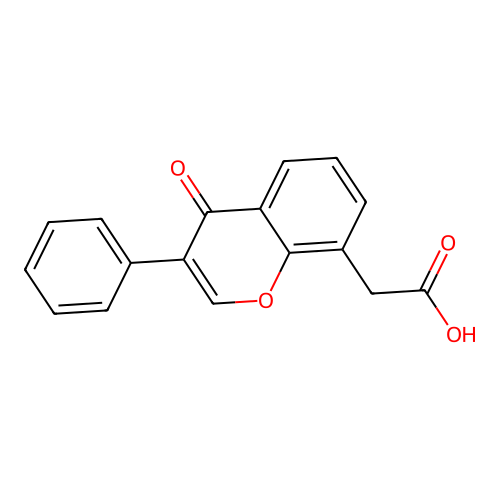 (4-氧代-3-苯基-4H-色烯-8-基)乙酸 structure