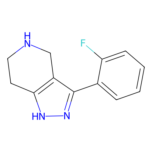 3-(2-fluorophenyl)-4,5,6,7-tetrahydro-2H-pyrazolo[4,3-c]pyridine structure