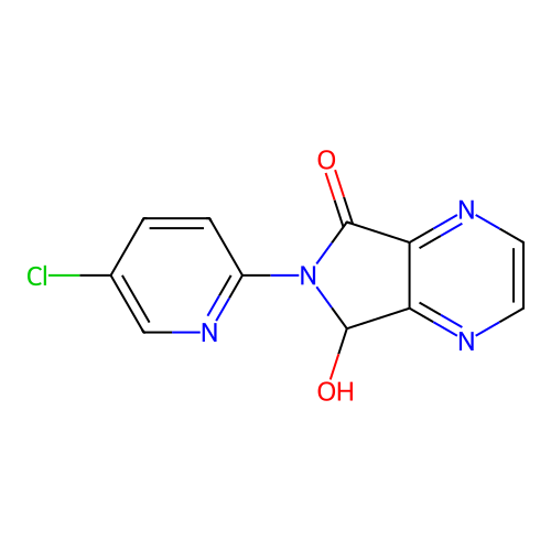 6-(5-Chloro-2-pyridyl)-6,7-dihydro-7-hydroxy-5H-pyrrolo(3,4-b)pyrazin-5-one structure