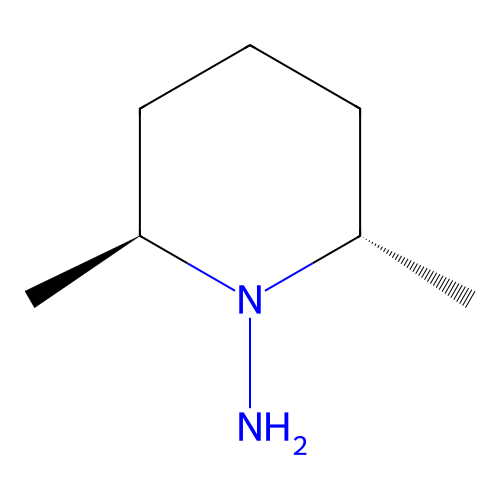 trans-2,6-Dimethylpiperidin-1-amine structure