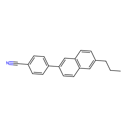 Benzonitrile, 4-(6-propyl-2-naphthalenyl)- structure