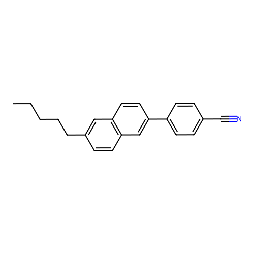 4-(6-Pentylnaphthalen-2-yl)benzonitrile structure