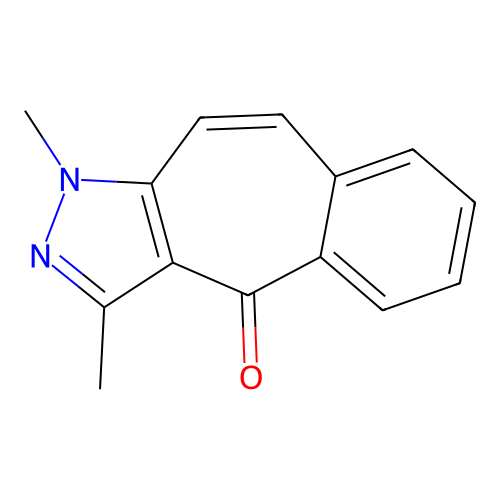 1,3-Dimethylbenzo[4,5]cyclohepta[1,2-c]pyrazol-4(1H)-one structure