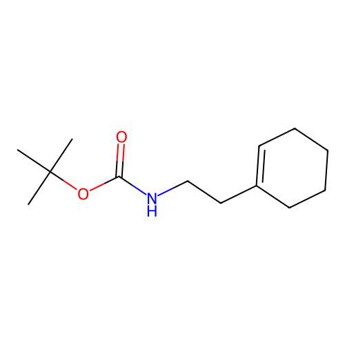 Tert-butyl N-[2-(cyclohex-1-EN-1-YL)ethyl]carbamate structure