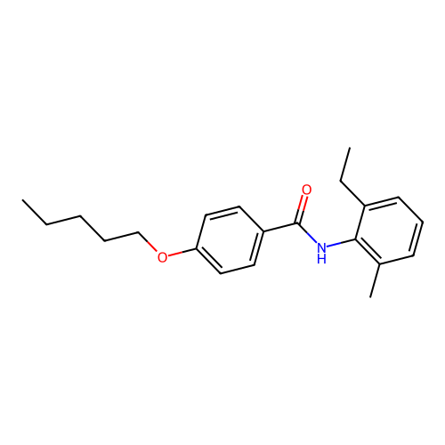 N-(2-ethyl-6-methylphenyl)-4-(pentyloxy)benzamide structure