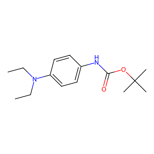 tert-butyl N-[4-(diethylamino)phenyl]carbamate structure