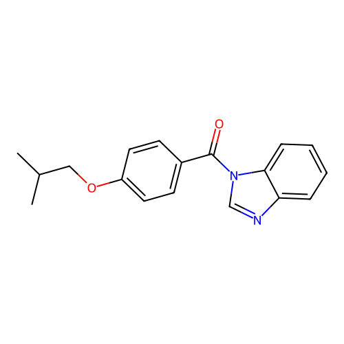 Benzimidazol-1-yl-[4-(2-methylpropoxy)phenyl]methanone structure