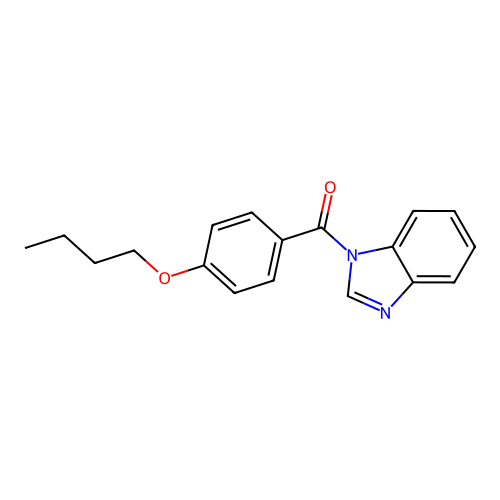 Benzimidazol-1-yl-(4-butoxyphenyl)methanone structure