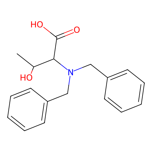 2-(Dibenzylamino)-3-hydroxybutanoic acid structure