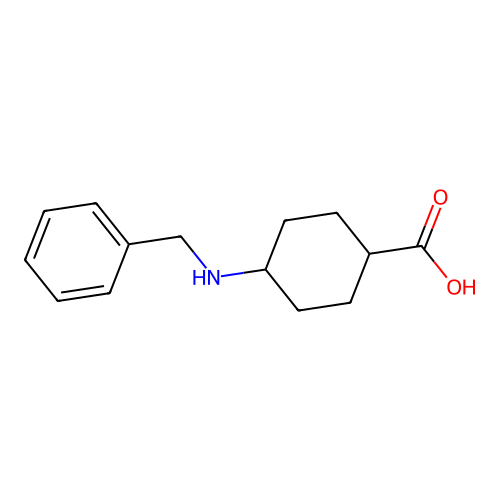 4-(Benzylamino)cyclohexane-1-carboxylic acid structure