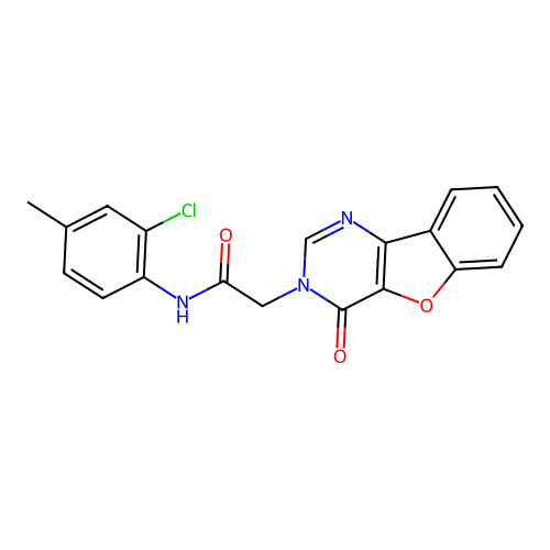 N-(2-chloro-4-methylphenyl)-2-(4-oxo-[1]benzofuro[3,2-d]pyrimidin-3-yl)acetamide structure