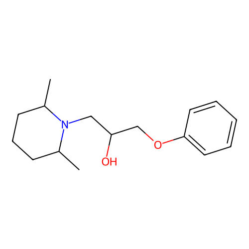 1-(2,6-Dimethylpiperidin-1-yl)-3-phenoxypropan-2-ol structure