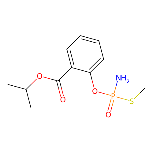 Salicylic acid, isopropyl ester, ester with S-methyl phosphoramidothioate structure