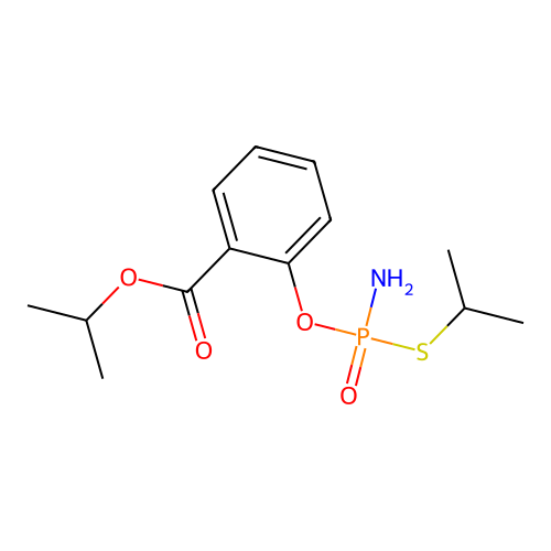 Salicylic acid, isopropyl ester, ester with S-isopropyl phosphoramidothioate structure
