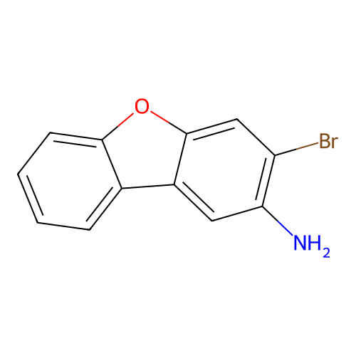 3-Bromo-dibenzofuran-2-ylamine structure