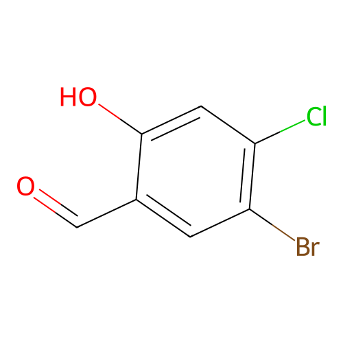 5-Bromo-4-chloro-2-hydroxybenzaldehyde structure