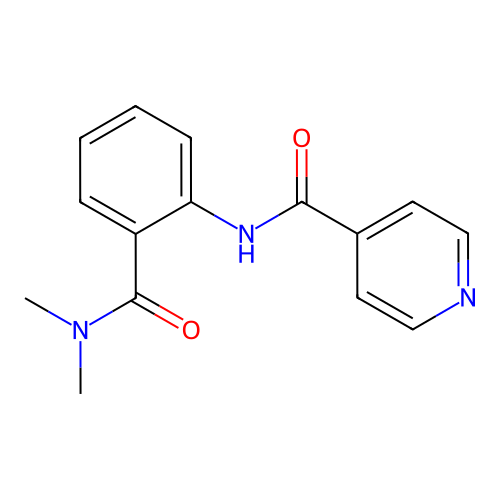 N-[2-(dimethylcarbamoyl)phenyl]pyridine-4-carboxamide structure