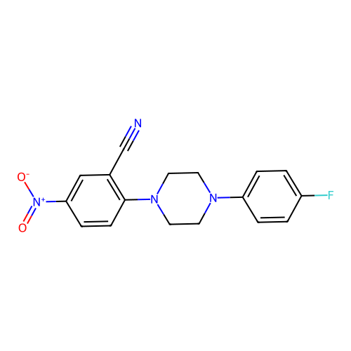 2-[4-(4-Fluorophenyl)piperazin-1-yl]-5-nitrobenzonitrile structure