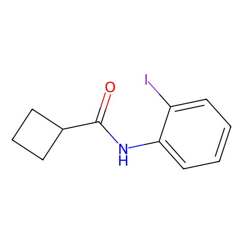 N-(2-iodophenyl)cyclobutanecarboxamide structure