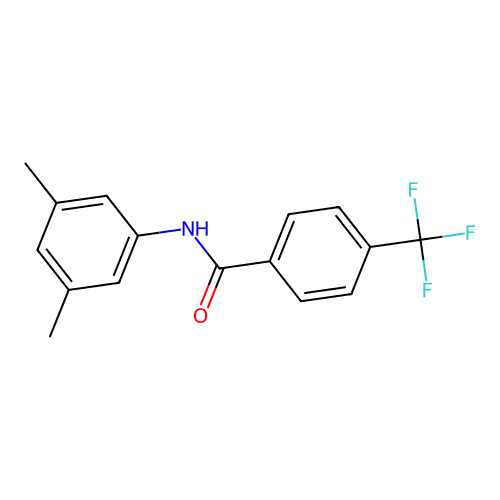 N-(3,5-dimethylphenyl)-4-(trifluoromethyl)benzamide structure