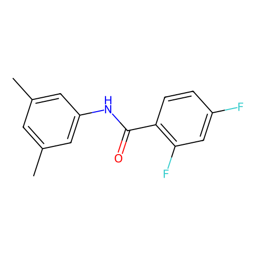 N-(3,5-dimethylphenyl)-2,4-difluorobenzamide structure