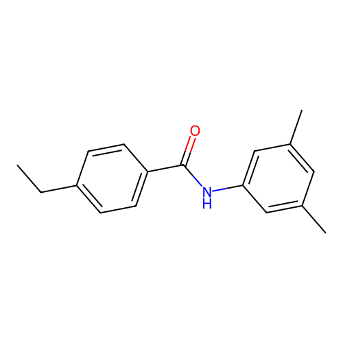 N-(3,5-dimethylphenyl)-4-ethylbenzamide structure