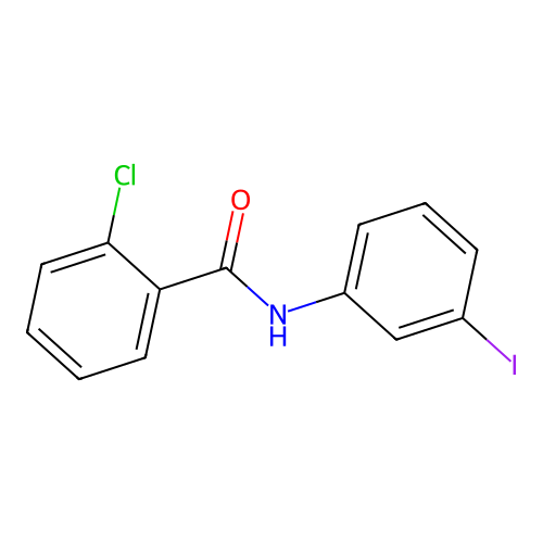 2-chloro-N-(3-iodophenyl)benzamide structure