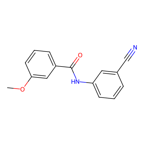 Benzamide, N-(3-cyanophenyl)-3-methoxy- structure