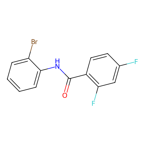 N-(2-bromophenyl)-2,4-difluorobenzamide structure