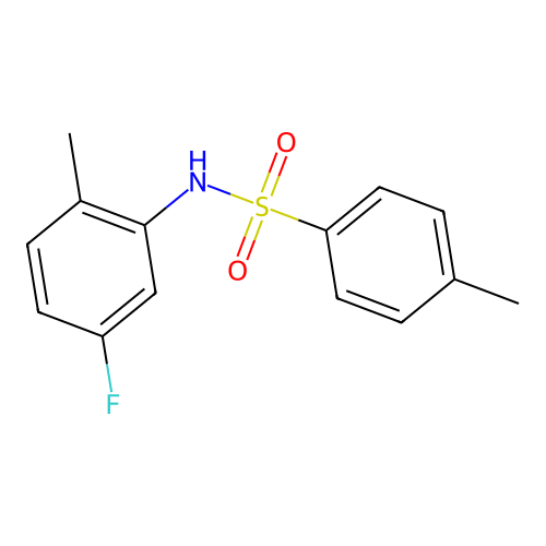 N-(5-fluoro-2-methylphenyl)-4-methylbenzenesulfonamide structure