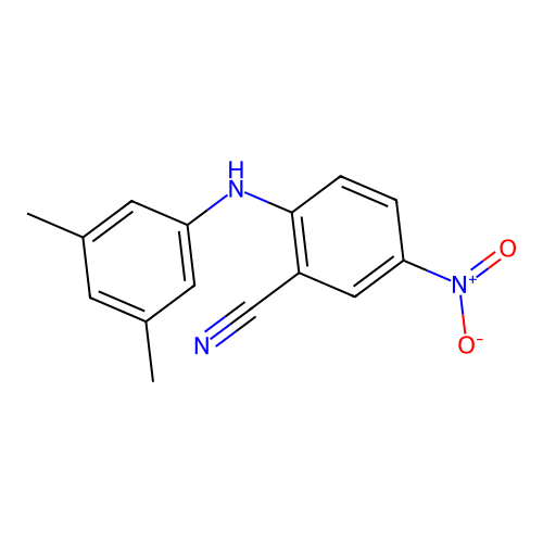 2-[(3,5-Dimethylphenyl)amino]-5-nitrobenzonitrile structure